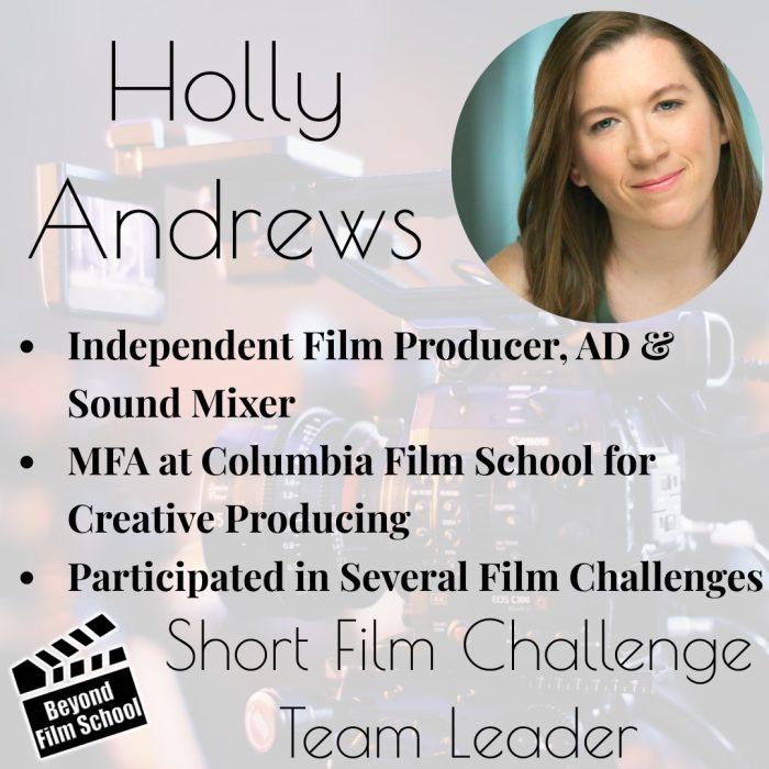 film challenge team leader holly andrews