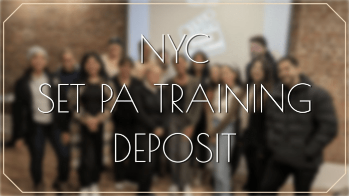 beyond film school set pa class deposit