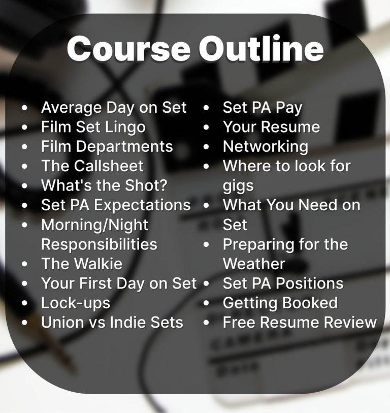 set pa training course outline